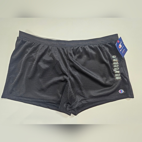 Champion Womens Shorts 2XL Black Authentic Athletic Wear Stretch Band Waist NEW‎ - Picture 1 of 6